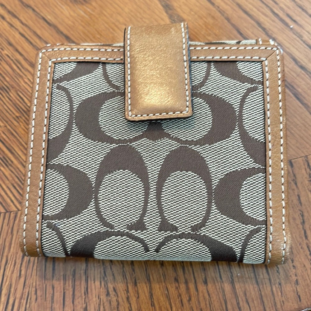 Coach wallet, double flap